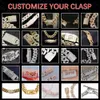 Hiphop 30 mm Iced Out Gold plaqué Colliers cubains personnalisés 925 Chaîne de liaison cubaine en argent sterling