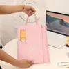 Storage Bags A4 File Holder Cartoon Double Layers Documents Pocket Pouch Bag Office School Stationery Desk Organizer