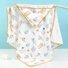 Blankets Born Baby Print Spring And Autumn Thin Cotton Maternity Swaddle Cloth Bedding