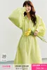 Robes de fête Tiancai Niveau Affiche Style French Retro Niche Design avec Silhouette Poplin Coton Shirt Robe