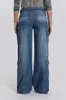 Kvinnors jeans 2024 Fall och Winter Street Hip-Hop Style låg midja Workwear Denim Pants