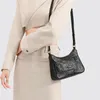 TOTES TOUTOU Oryginalne skórzane vintage luksusowe torba na ramię Oryginalna design damski crossbody plisowany pasek mody torebka