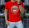 NIEUW 2024 NIEUWE MEN's T-shirt Aziatische maat M-4XL Herenontwerper Casual T-shirt Hot Drill Letter Korte mouw Top Luxe hiphopkleding voor mannen en dames T-shirt