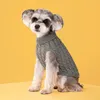 Vestuário para cães vestidos de lã de malha de lã de outono de inverno casacos quente para cães pequenos Christmas Big Coat Chihuahua