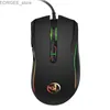 Ratos novos botões de jogo de jogo de jogo de jogo com fio 7 3200dpi LED Optical USB Computer Mouse Gaming Mouse Mauser Y240407