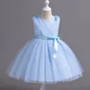 Blanc Rose Blue Bleu rouge Jewel Girl Girl Girl's Robes de fête Girl's Pageant Robes Flower Girl Robes Girls Tails Everything Kids 'Wear SZ 2-10 D407242