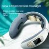 Full Body Massager Cervical spine massager shoulder and neck household electric pulse multifunctional neck protector intelligent heating massager 240407