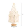 Feestbenodigdheden JFBL Macrame Handgeweven kerstboom ornamenten Bohemia Art Tassel voor desktopvensterdecoratie