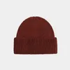 Beretten Solid Acryl Hoed Vrouwen herfst winter dik warm gebreide tienerkap mannen beanie kerstcadeaus