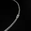 Hip Hop Iced Out Tennis Chain de 3,5 mm Paramètres de montage S925 Silver 10K 14K 18K Gol Diamond Moisanite Moisanite Collier de chaîne de liaison