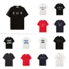 24 SS Summer Mens Designer T Shirt Casual Man Dames T-stukken met letters Print O-Neck korte mouwtoppen Verkoop mannen Hip Hop Kleding