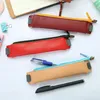 1PC PU LEATHY MINI PEN BAG ECO Friendly Friendly Pointic Book Book Case Plotable Notebook Notebook Journal Pen Holder Stationery