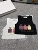 2024 Fashion Women's Knitting Letter Tanks Design Summer Women's Round Neck Sweaters ärmlös stickad Vest All-Match Casual Elegant 2 Color Tops