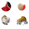 Shoes Original Golden Horse Professional Roller Skates two Line Shoes Double Row Skating PU Wheel Cowhide Leather Plastic Steel Plate