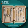 Rests Mr.green 7pcs in 1 Nail Tools Set for Manicure Kit Stainless Steel Nail Clippers Pedicure Portable Nail Cutter Gifts for Women