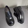 Casual Schuhe Design Erhöhung Derby Männer Slipper Kleider Mode dicke alleinige Plattform Echtes Leder Geschäft Oxford 5a