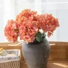 Декоративные цветы искусственные для кафе -украшения Vivrant Faux Silk Hydrangea Manragement Maruement Wedding Party Home Decor