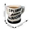 Anger Management Tea Cup Ceramic Inspirational Coffee Mug Humor Beverage Creative Water Drinking For Wine Milk 240407