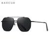 Lunettes de soleil Barcur Original Business Man Polarisse Square Sun Glasses Femmes Simple Classic Flat Lens Shades Eyewear Gafas de Sol