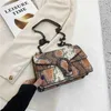작은 가방 여성 새로운 패션 뱀 패턴 스퀘어 다목적 1 어깨 크로스 바디 체인 백