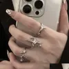 Bands Anneaux Chinois Style Unique Mangxing Couple conjoint Instagram Design Ring Drop Livrot Bijoux Dhffy