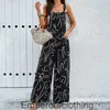 DIYUN Temu Womens 2024 Spring/Summer Elegant Printed Jumpsuit