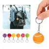 6st Mini KeyChain Tennis Party Gaves Tennis Ball Key Ring Tennis Bag Pendant Sports Keychain 240402