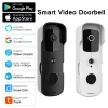 Sonnettes de porte tuya Smart Home 1080p Video Door Bell Camera Outdoor Wireless Doorbell Night Security Intercom Cam pour Alexa Google Smart Life