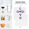 Table Mats I God Coasters Kitchen Placemats Non-slip Insulation Cup Coffee For Decor Home Tableware Pads Set Of 4