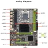 マザーボードQiyida X58 LGA 1366マザーボードLGA1366サポートREG ECC DDR3およびXeonプロセッサAMD RXシリーズスペルDDR3 4GB 8GB 16GB