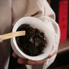 Ensembles de voies de thé 6 PCS China Fu Tea Set Wooden Taspoon Chinese Cérémonie Ustensiles Bamboo Supplies Game Cup de jeu