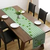 Tafelkleed St. Patricks Day Green Runner Lucky Clover Table Cloth Happy St Patrick Home Party Decorations Dining Decor