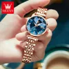 2024 New OULISHI Brand Fashion Diamond Mirror Quartz Live Broadcast Instagram Women's Watch