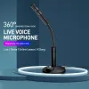 Microphones Mini Portable Microphone PC Condenser Vocals Recording Studio Microphone For Computer Desktop Live Chating Game