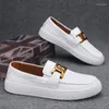 Sapatos casuais Classic White Panomers Men Men Learsable Lear