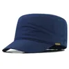 Ball Caps hiver Big Head Mens grande taille en laine Polyester à chapeau plat militaire plus 55-60 cm 60-65 cm Q240403