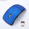 Les souris arc 2,4 g de souris pliante sans fil souris sans fil souris usb récepteurs pliables jeux ordinateur portable accessoire y240407 y240407