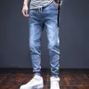 Мужские брюки джинсов Harem Mens Mens Leverse Diemance Jeans Tapere Mens Jeans с карманами без доставки вымытая осенняя одежда 2024 Trend XSL2403