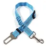 Colliers de chien Convèlement ceinture de sécurité des véhicules rétractables pour chiens Durable Réglable Couleur pure Pites Pites de sécurité Haussier à la mode