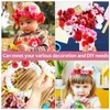 Decoratieve bloemen 100 pc's Bloemhoofden Roze Faux Home Decor Artificial for Crafts Accessories Bulk Fake Roses