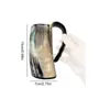 Viking Drinking Horn Cup Vintage Mokbier met handvat water rustieke whisky voor 240407