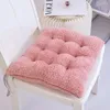 Pillow Winter Ins Style Solid Color Sofa Plush Student Chair Thickened Soft Car Seat Raised Pillows Decor Home