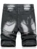 Herren -Shorts Neue Modemens Open Front Short Jeans Marke Kleidung Bermuda Sommer Baumwollshorts atmungsaktive Denim Street Kleidung J240407