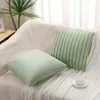 Almohada cubierta de felpa almohadas decorativas modernas para el sofá decoración del hogar verde blanco cabello lujo s 45x45/30x50 gratis