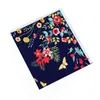 Scarves Silk Scarf Women Large Shawl Spring Butterfly FPrint Stoles Square Bandana Luxury Kerchief Hijab Female Foulards 130CM