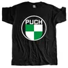 Men's T Shirts Summer Mens Black T-shirt Puch Bicycles Automobiles Color Size S To 3XL Tshirt Cotton Tee-shirt Male Tees