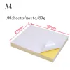 Tags A4 A3 White Self Adhesive Sticker Label Matte Glossy Surface Paper Sheet for Laser Inkjet Printer Copier Craft Paper