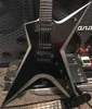 Wash Dime Stealth Dimebag Darrell Black Metallic Silver Electric Guitar Floyd Rose Tremolo Bridge Blackhardware Suners6792147