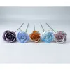 Decorative Flowers Soft Artificial Hand-made Bouquet Gift Box Packaging 3 Layers Of Spray Color Soap Flower Rose Head