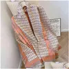 Sjaals luxe merk sjaal voor vrouwen warme kasjmier sjaal wrap grote pashmina deken designer koets print vrouwelijke foard drop deliv dhn1u